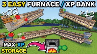 Minecraft Auto Smelter  XP Bank  20000 Items per Hour [upl. by Burrows]