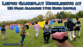 NERF BATTLE Lepus Blaster Gameplay Highlights from Maryland Foam Alliances 11th Hour Battle 2022 [upl. by Jacky]