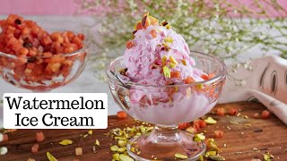 3 Ingredients Watermelon Icecream  Eggless Ice Cream  Summer Recipe  Kunal Kapur Recipes [upl. by Lenee234]