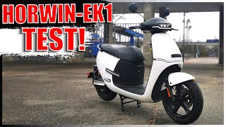 HORWINEK1 TEST ⚡ MODELL2021 ⚡ Speed  Fahrwerk  Reichweite  ERoller Review  Horwin EK1TEST [upl. by Kunz]