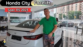 Honda City Facelift Spec RS versi Petrol dan EV FULL REVIEW 2023  Kalah Toyota VIOS [upl. by Blane]