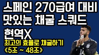 FC온라인 감독모드 스페인 270급여대비 맛있는 채굴용 스쿼드5조48조유럽제패 캐미O현역캐미X [upl. by Eitak]