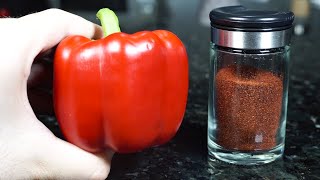 Paprika en polvo o Pimentón Dulce en Polvo Casero [upl. by Granlund788]