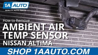 How to Remove Ambient Air Temp Sensor 0612 Nissan Altima [upl. by Oliy]