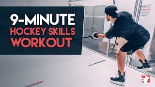 9Minute Hockey Skills Training Workout 🏒 [upl. by Moshell]