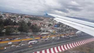 Landing in Mexico City 4K 102716  Aterrizaje en CDMX 4K 27 Octubre 2016 [upl. by Htebsil]