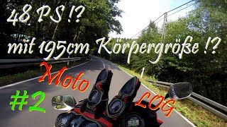 Reichen 48ps  Motorrad fahren mit 195m  Motovlog 2  Webon one [upl. by Maybelle]