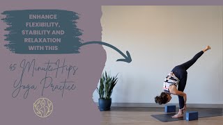 45Minute Yoga for Hips amp Hamstrings  Deep Stretch for Flexibility Stability amp Relaxation [upl. by Yelkreb]