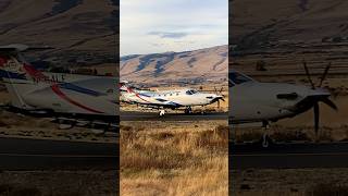 VERY CLOSE Lifeflight network PC12 NG N664LF takeoff DLS [upl. by Horten]