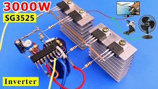 How to make 12v DC to 220v AC Inverter  Pure sine wave Inverter 3000 watt  12v 220v inverter50Hz [upl. by Odarnoc]