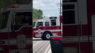 Fairfax county rescue 419 responding to a traffic accident [upl. by Tur]