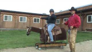 Steve Lantvit Demonstrates Warm Up Exercises with the Horse Riding Simulator the Equicizer [upl. by Ellissa]