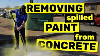 Removing Paint From Concrete  Hands On Training [upl. by Ecirtap787]