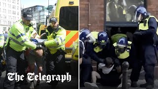 FarRight riots Over 90 arrests made after violence erupts across UK [upl. by Khalsa]