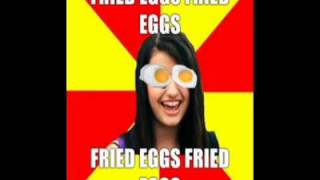 REBECCA BLACK quotFRIDAYquot Food Parody quotFried Eggsquot [upl. by Metah]