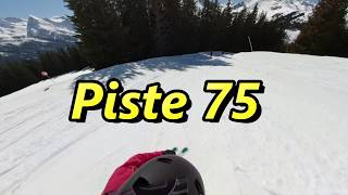 SKI piste 75  Lanersbach [upl. by Rosenkranz]