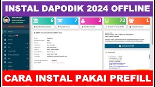 CARA UPDATE DAPODIK 2024 REGISTRASI OFFLINE PAKAI PREFIL [upl. by Irreg]