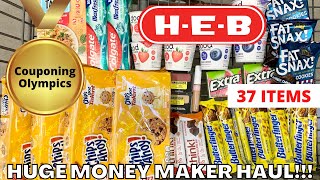 HEB Couponing  HUGE Money Maker Haul  811  817  Couponing Olympics [upl. by Frans]