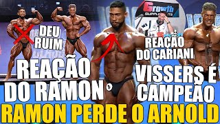 RAMON PERDE O ARNOLD E CARIANI FICA EM CHOQUE AO VIVO REAÃ‡ÃƒO A PREMIAÃ‡ÃƒO DA CLASSIC  VISSERS TOP 1 [upl. by Briano443]