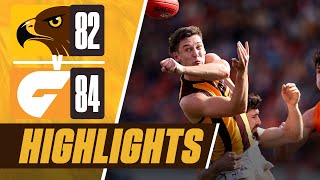 Hawthorn v GWS  Match Highlights  Round 21 2024 [upl. by Ilowell]