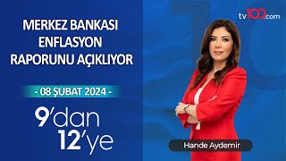 Yıl Sonu Enflasyon Tahmini Yüzde 36 – 9’dan 12’ye  08 Şubat 2024 [upl. by Elockcin350]