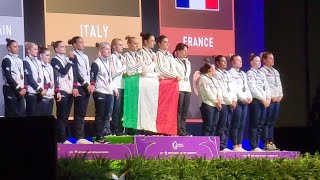 Team Italy Gold Medal  National Anthem  European championships 2024 Rimini 🇮🇹 [upl. by Sairu]