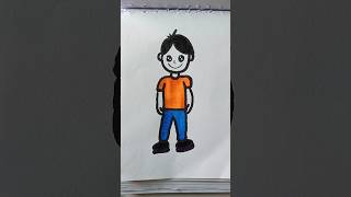 easy boy drawing for kidseasy drawing art drawingeasy shortsfeed shortssubscribe viralshorts [upl. by Enenaej]