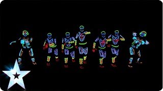 Electro Techno Dance Act  Light Balance  Britains Got Talent 2014 [upl. by Hsuk]