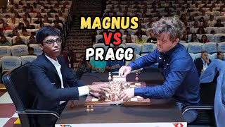 Magnus Carlsen Vs Praggnanandhaa  Tata Steel Chess Blitz [upl. by Naujad]