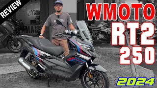 2024 NEW Wmoto RT2 250 ABS Scooter Review  Malaysia Review [upl. by Nonaihr158]