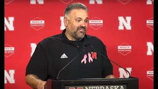 Nebraska Football Coach Matt Rhule  Post Rutgers [upl. by Attenahs]