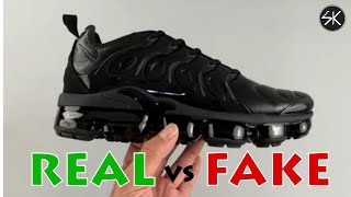 VAPORMAX PLUS Triple Black REAL VS FAKE [upl. by Aehsila]