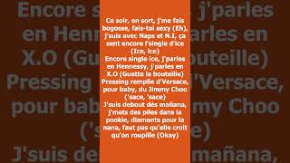 Naps  Cest carré le S feat Gazo Ninho  Parole  Lyrics [upl. by Ecnaralc]