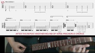 Metallica Metal Militia rhythm guitar tab lesson [upl. by Laux715]