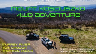 MT KOSCIUSZKO 4WD Adventure  Tom Groggin  Murray River  Ghost Gully  Yarrangobilly 4K [upl. by Iblok811]