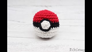 Crochet Pokemon Ball Amigurumi [upl. by Ysus]