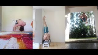 Handstand push up and one arm chin up training [upl. by Guimond871]