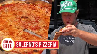 Barstool Pizza Review  Salernos Pizzeria Hazlet NJ [upl. by Osnohpla]