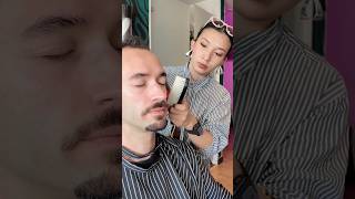 Asked my Barber in Bogotá to make me look Colombian asmr relax shave barbershop [upl. by Chase]