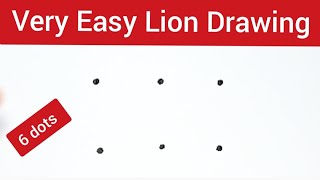 How to draw Lion  Very Easy Drawing  ছবি আঁকা  Easy Drawing  Lion drawing step by step [upl. by Calva]