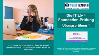 Sample Paper  ITIL4 Foundation Certification in German  AXELOS  Peoplecert  1WorldTrainingcom [upl. by Moyra]