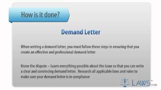 Demand Letter [upl. by Toddie]