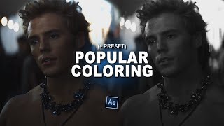 popular coloring tutorial w preset  after effects [upl. by Nocaj]