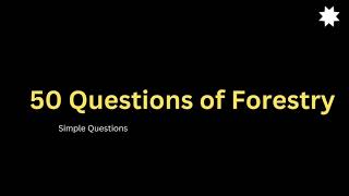 Forestry related questions and answers silviculturemensurationforest management community forest [upl. by Asirap241]