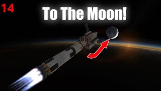 KSP but its real scale  Sending a GIANT Rocket to Mine the Moon [upl. by Raimes]