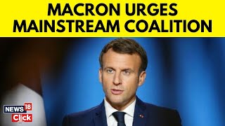 Frances Emmanuel Macron Breaking PostVote Silence Urges Mainstream Coalition  N18G  News18 [upl. by Lladnek738]