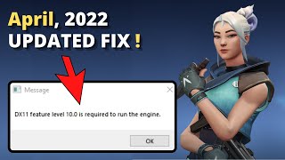 How To Fix Valorant DX11 Feature Level 100 is Required To Run The Engine  April 2023 [upl. by Ecam318]