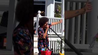 The Porchfest Freestyle porchfest freestyle improv looppedal beatbox drums outside music [upl. by Ardisi159]