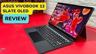 Asus Vivobook Slate 13 OLED Review  Best Budget windows tablet [upl. by Herrington]