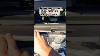 How to remove your 2025 BMW X3 cargo cover [upl. by Atsok522]